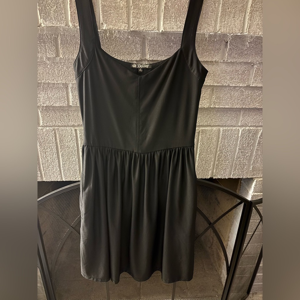 BeBop Black Strapless Dress